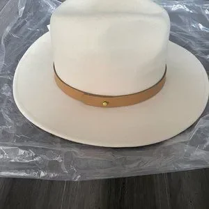 Brand New with tag. Lack of Color The Fader Fedora Wool Hat White Size M Lack of Color Ivory Rancher – 100% Australian Wool Fedora  main image 4